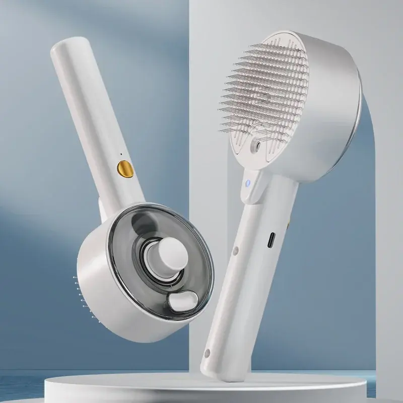 Animal Hair Remover Brush Dog And Cat Steam Brush Pet Self Cleaning Dog Brush Grooming Removes Cat Hairs Cat Dog Accessories Pet Products image 8