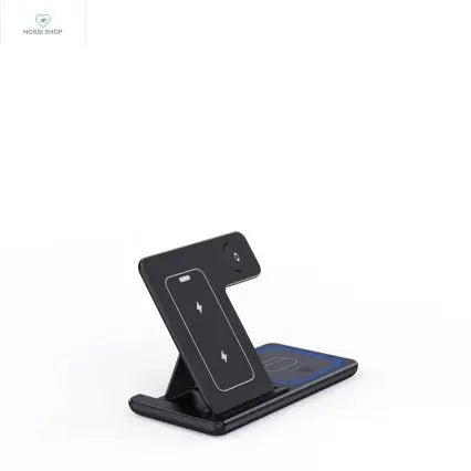 15W 3 In 1 LED Fast Wireless Charger Stand Foldable Charging Station For Smart Phone 15 14 13 12 11 IWatch 9 8 7 6 5 Airpods Pro Opansten Factory Store