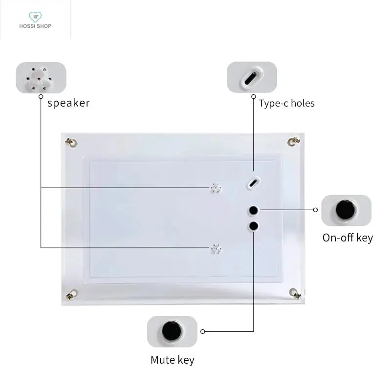 Acrylic Digital Photo Frame 5/7 Inch Motion Video Frame 3Life Store