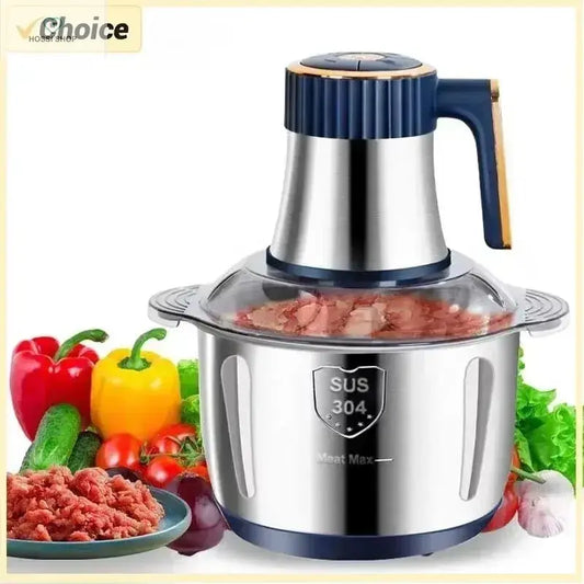 Electric Meat Grinders 5L Food Processor Stainless Steel Multifunctional Chopper Kitchen Blender Shop1104085743 Store