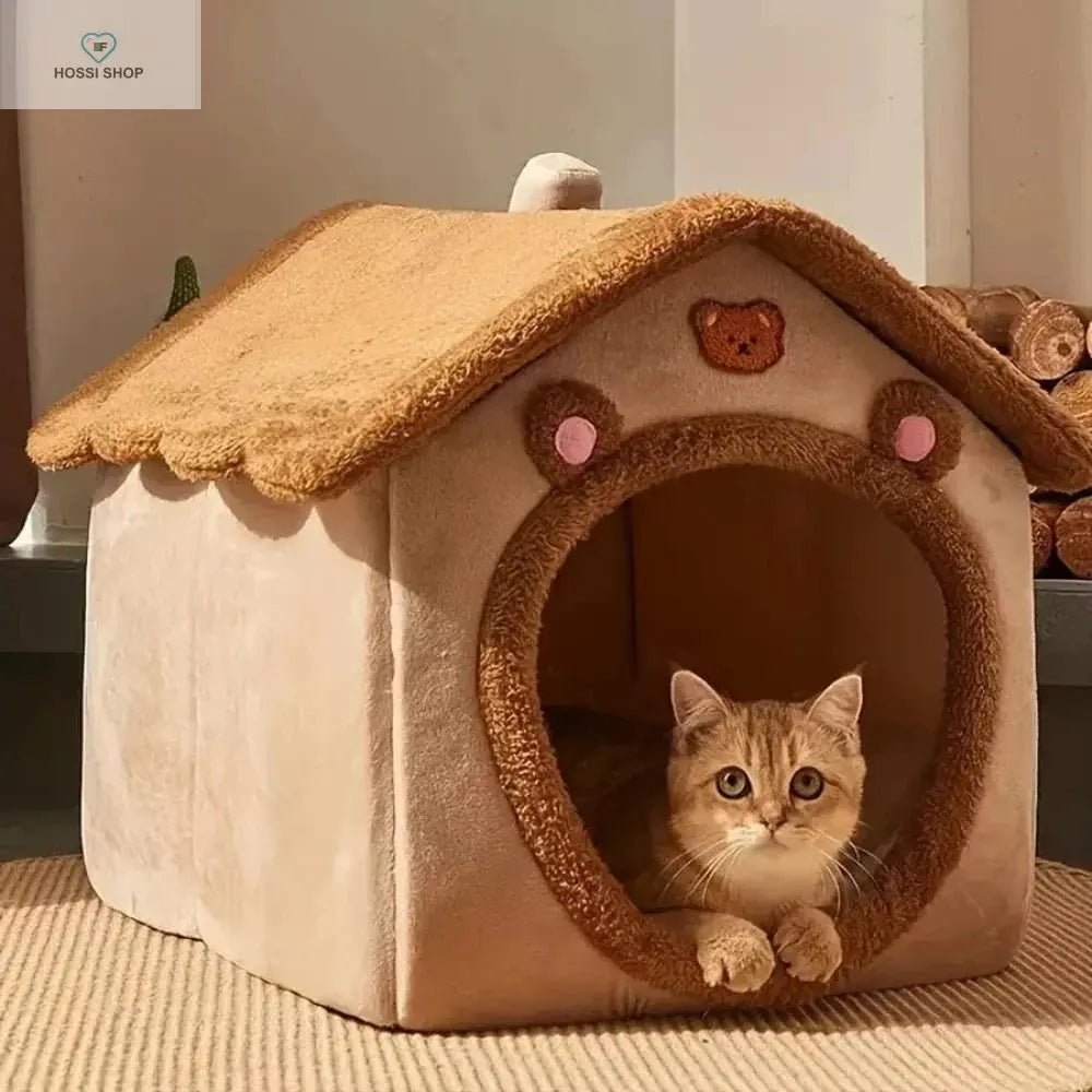 Foldable Indoor Winter Cat House - Cat & Small Dog Warm Bed S/M/L Just A Store