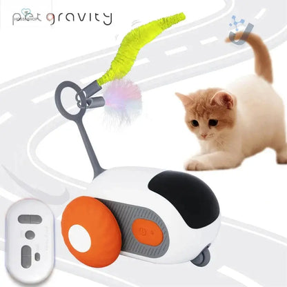 Interactive Cat Chase Toy - USB-Powered Remote Control Sports Car XJ Home Pets Garden Store