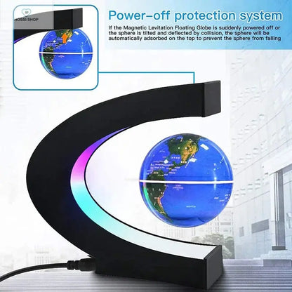 Magnetic Floating Globe with LED Light Stone's Store