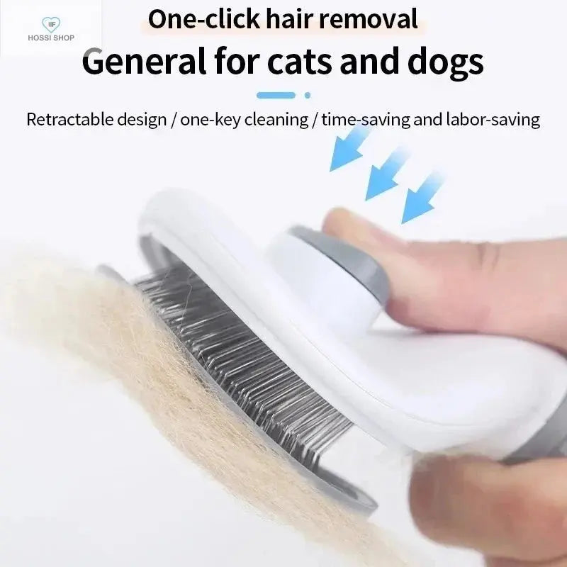 Self-cleaning Pet Hair Remove Comb Cat Slicker Brush Pet Hair Removal Comb For Cats Grooming Brushes Dog Combs Cat Accessories Couples Pet Store