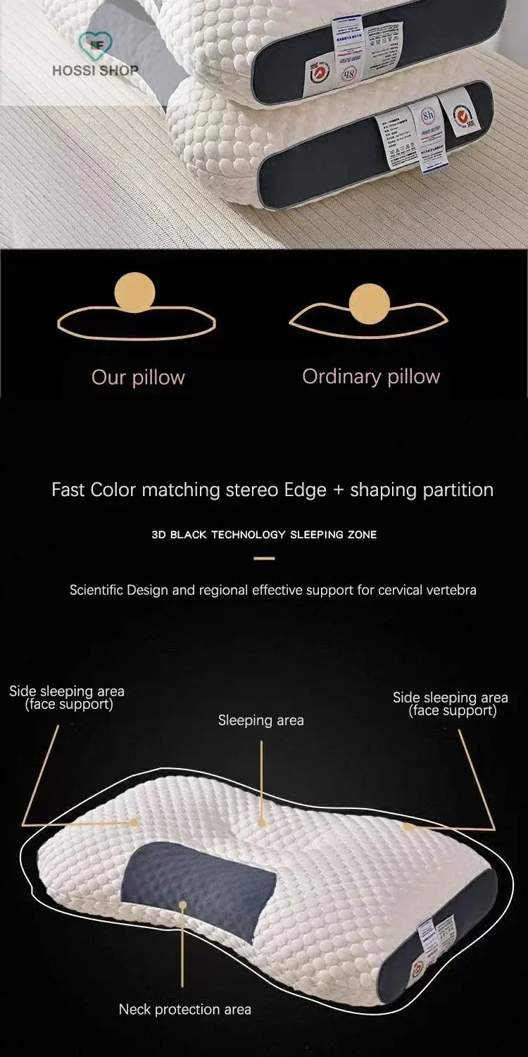 Super 3D Ergonomic Pillow Sleep Neck Pillow Protects The Neck Spine Orthopedic Contour Pillow Shop1104001712 Store