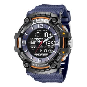 Rubber strap sports watch in Sapphire Blue