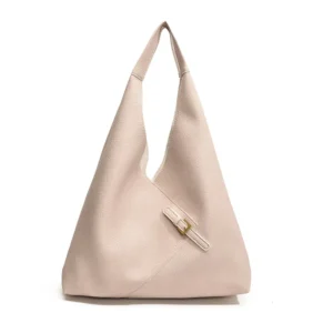Large PU leather underarm shoulder bag shown from the front