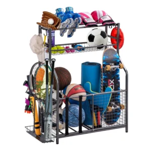 Sports Equipment Storage Rack – Multi-Layer Ball Organizer
