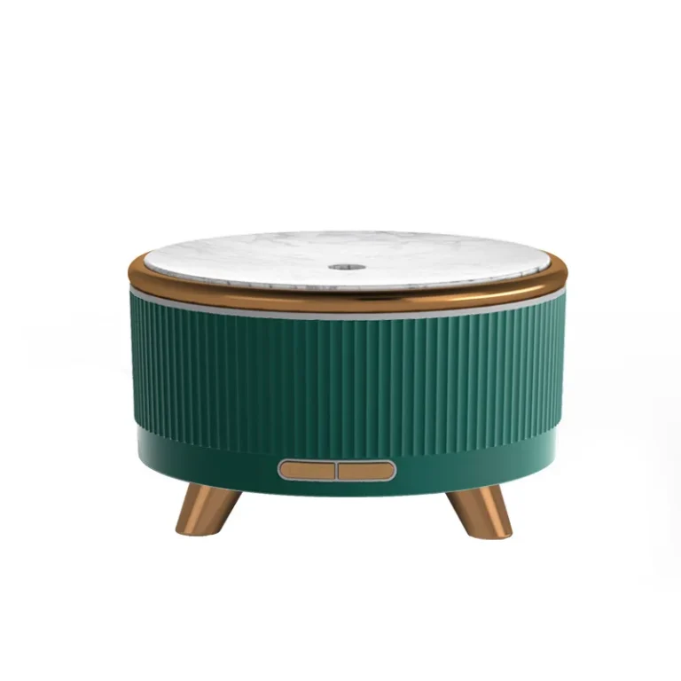 USB-powered bedroom humidifier in use on a bedside table
