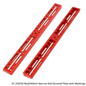 Vixen-Style Dovetail Mounting Rail Plate - 100/220/320/440mm with Scale, Red/Black for Telescope Acc