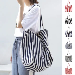 Perfect Striped Tote Bag for Everyday Shopping