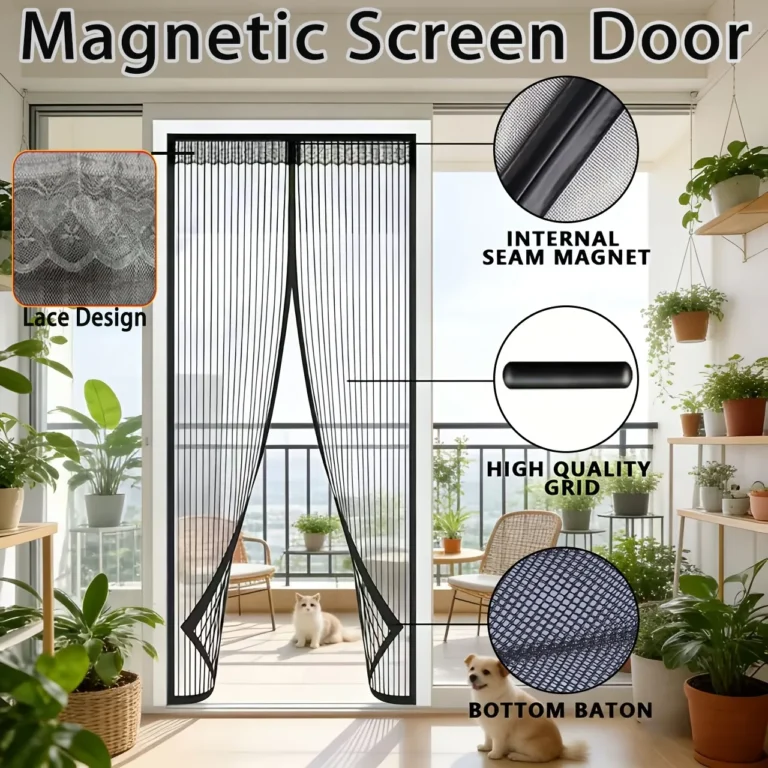 Essential Magnetic Door Curtain for Living Room