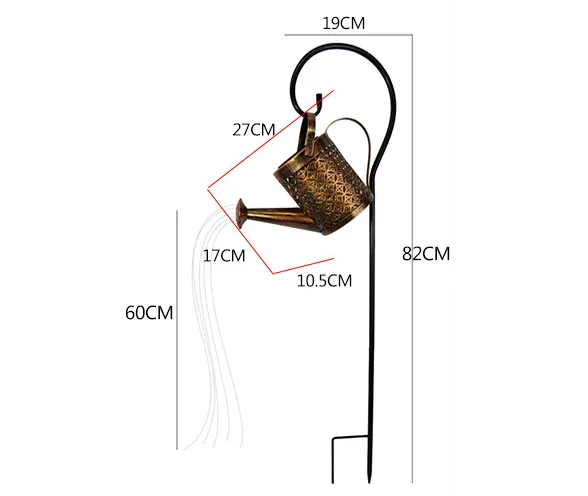 Smart Outdoor Solar Watering Can Light
