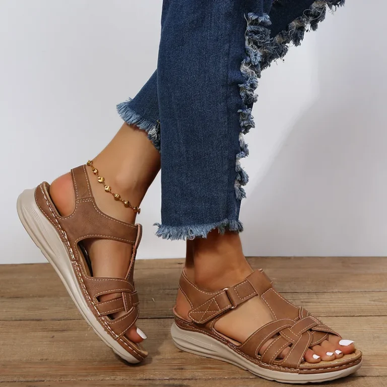 Cool and stylish summer sandals for women with velcro straps
