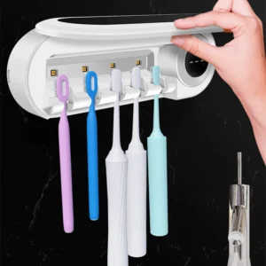 UV sterilizer holder for toothbrushes