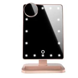 10x makeup mirror with LED lights and Bluetooth speaker