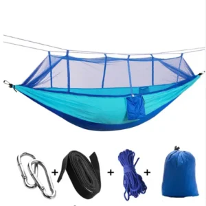 Comfortable outdoor hammock with mosquito net